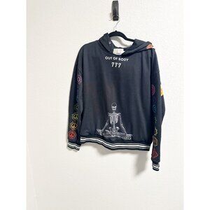 Disrupting Nirvana Researcher Hoodie Out of Body 777 Skeleton Psychedelic Medium